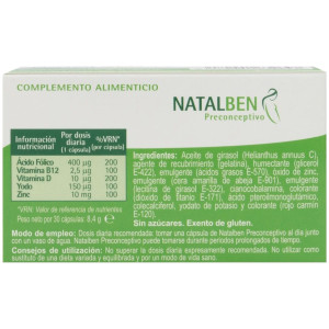 Natalben Preconceptivo 30 Capsulas