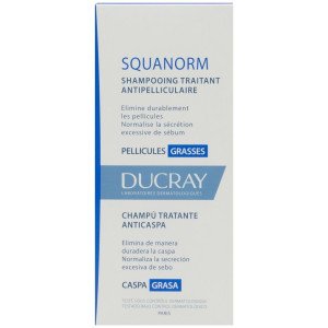 Ducray Squanorm Champú Tratante Anticaspa Caspa Grasa 200Ml