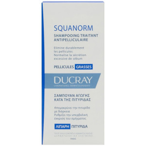 Ducray Squanorm Champú Tratante Anticaspa Caspa Grasa 200Ml