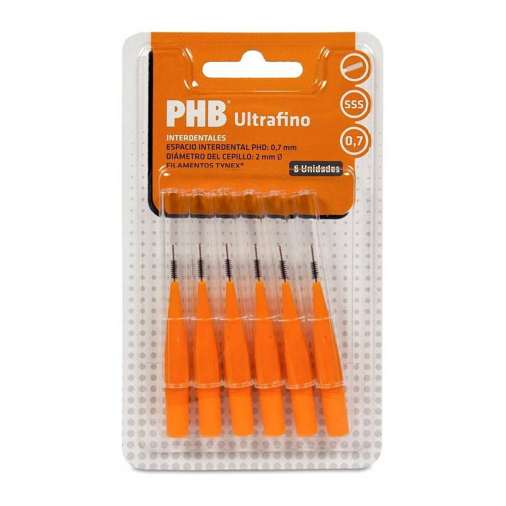 Phb Cepillo Interdental Ultrafino 0,7 Naranja 6Ud