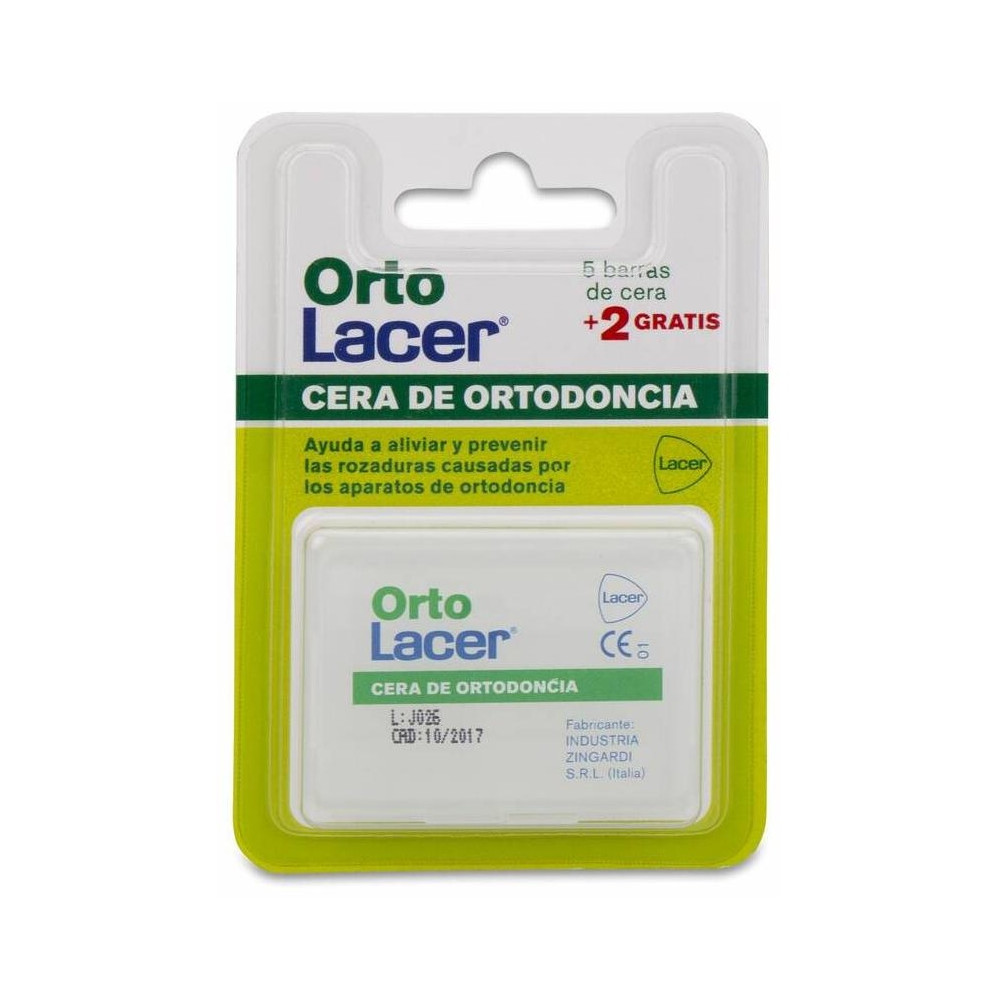 Ortolacer Cera Ortodoncia Protectora Rozadura Barritas, 7 Uds