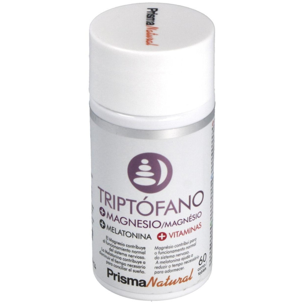 Prismas Natural Triptófano + Magnesio + Melatonina + Vitaminas 60Comp