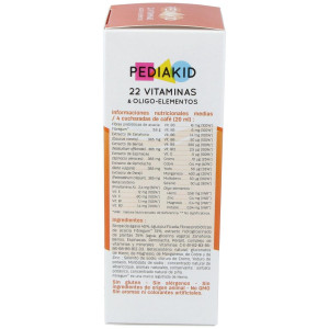 Pediakid 22 Vitaminas-Oligoelementos Jarabe 250Ml.