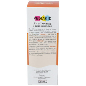 Pediakid 22 Vitaminas-Oligoelementos Jarabe 250Ml.