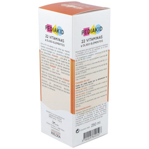 Pediakid 22 Vitaminas-Oligoelementos Jarabe 250Ml.