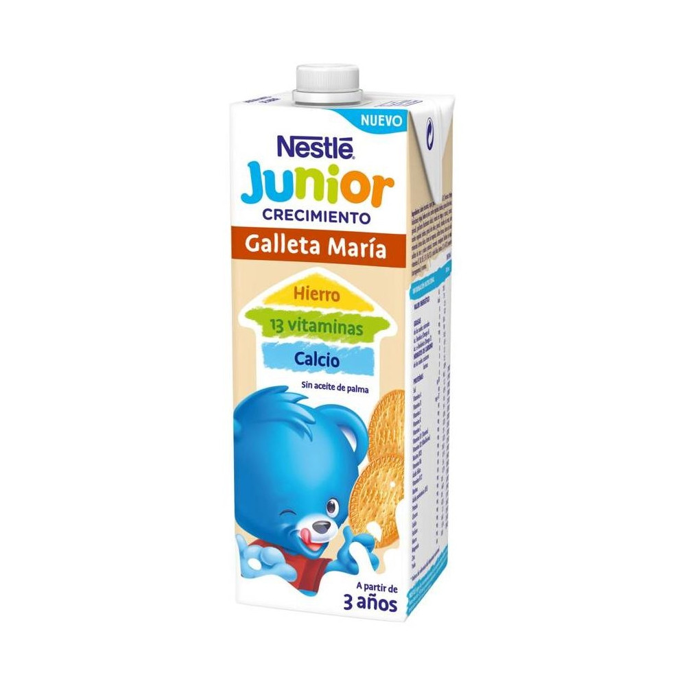 Nestlé Energy Crecimiento 3+ Galleta Maria Brick, 1 L