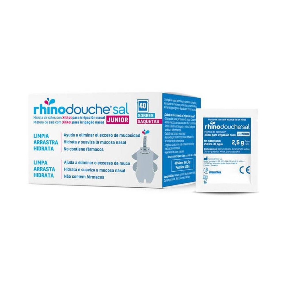 Rhinodouche Sal Junior Saquetas Para Lavagens Nasais 40X2_5G