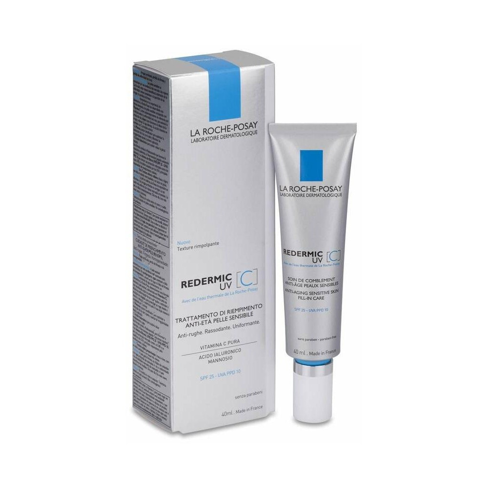 La Roche-Posay Redermic C Uv Spf 25 Tratamiento De Relleno Antiedad Piel Sensible, 40 Ml