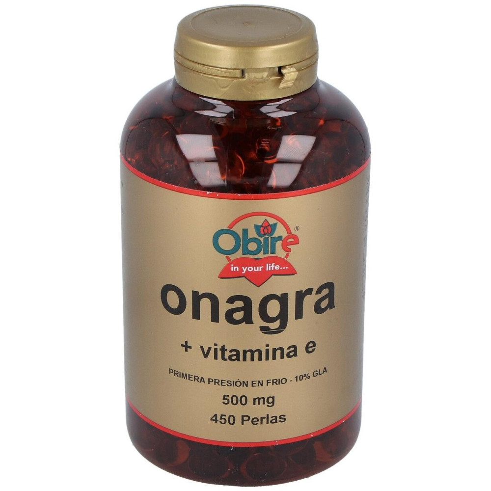 Obire Aceite De Onagra + Vit E 500Mg 450 Perlas