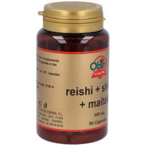 Obire Reishi Shitake Maitake 300Mg 90Caps