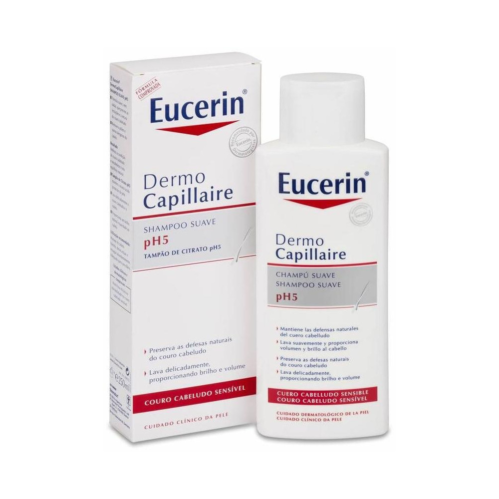 Eucerin Dermocapillaire Ph5 Champú Suave, 250 Ml