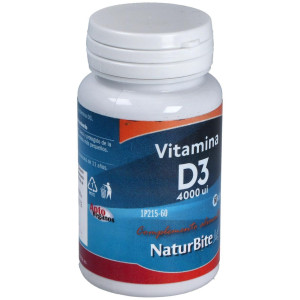 Naturbite Vitamina D3 4000 Ui 60Caps
