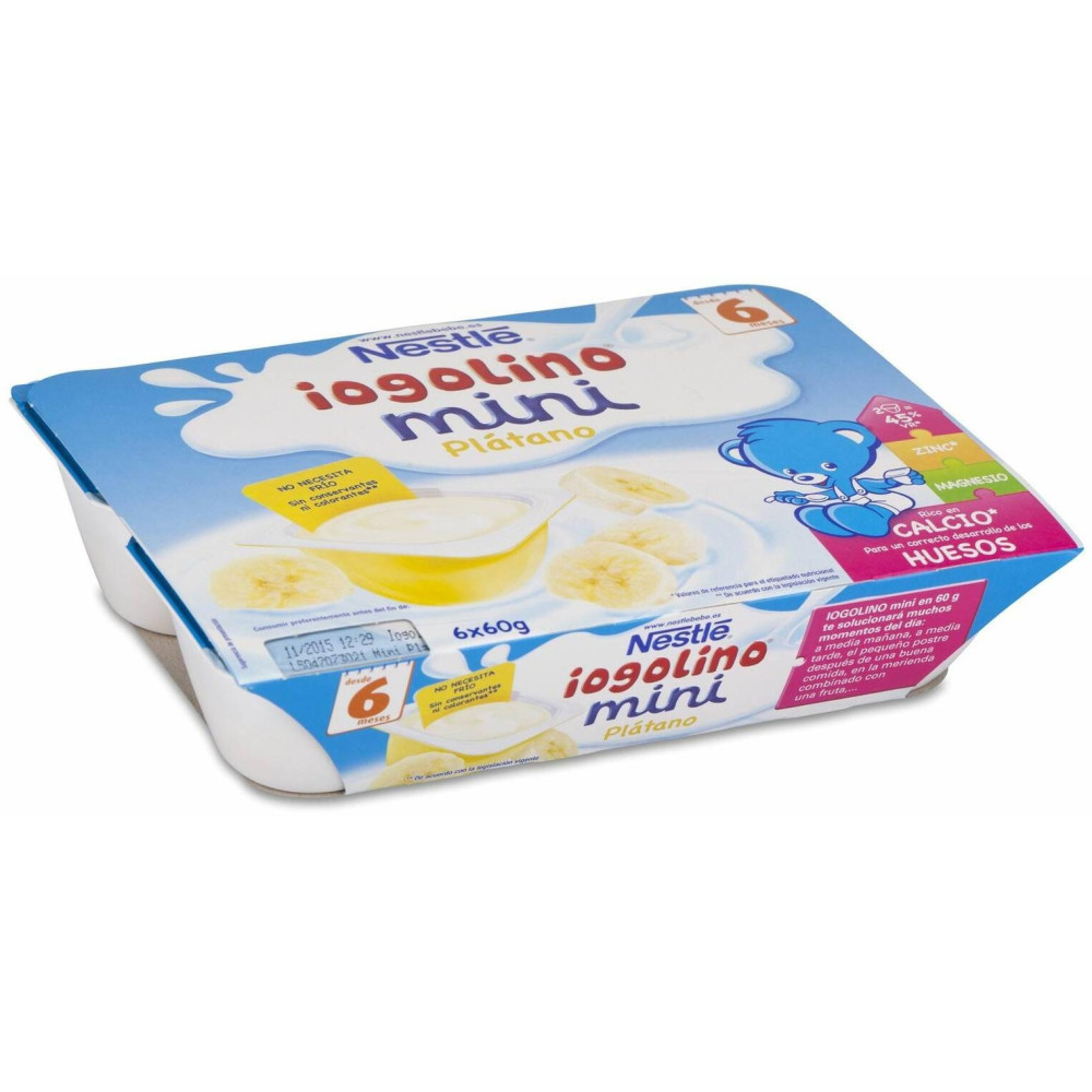 Yogolino Mini Platano 6 Tarrinas X 60 Gr