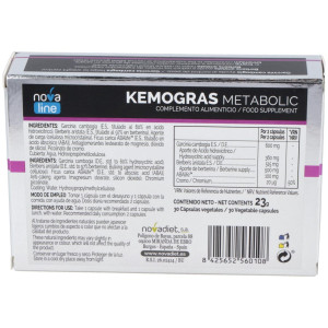 Novadiet Kemogras Metabolic 30 Cápsulas Vegetales