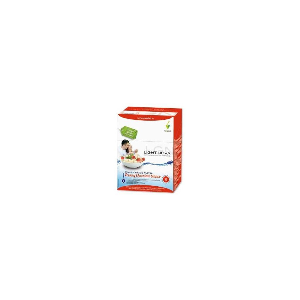 Light Nova Porridge Fresa - Novadiet - 6 Sobres