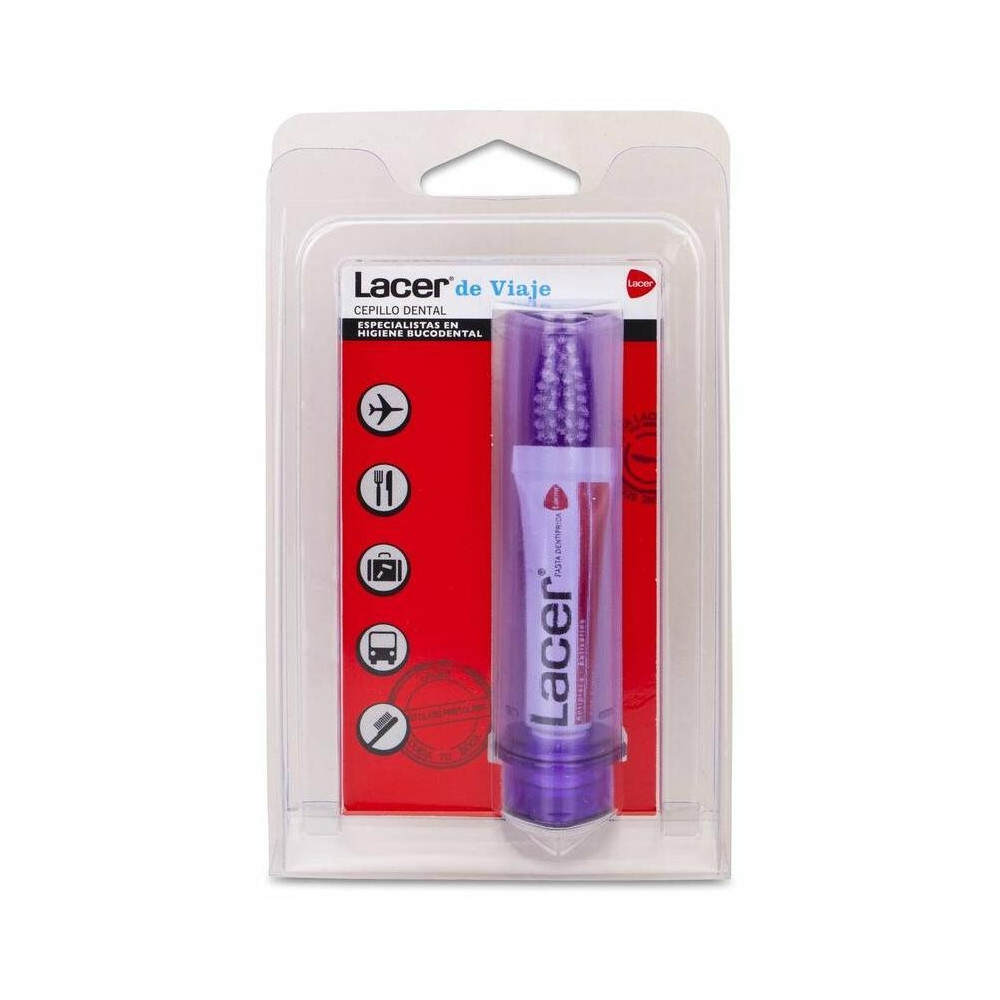 Lacer Cepillo Dental De Viaje 1Ud + Pasta Dentífrica 5Ml