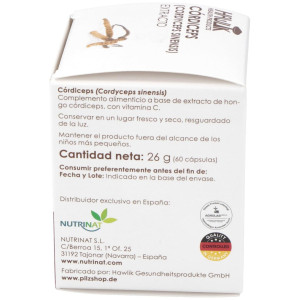 Cordiceps Extracto Puro 60Vcaps.