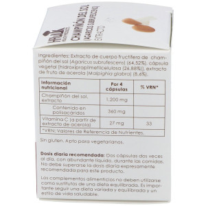 Champiñon Del Sol Extracto Puro 60Vcaps.