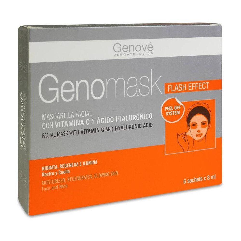 Genomask Mascarilla Facial Con Vitamina C, 6 X 8Ml