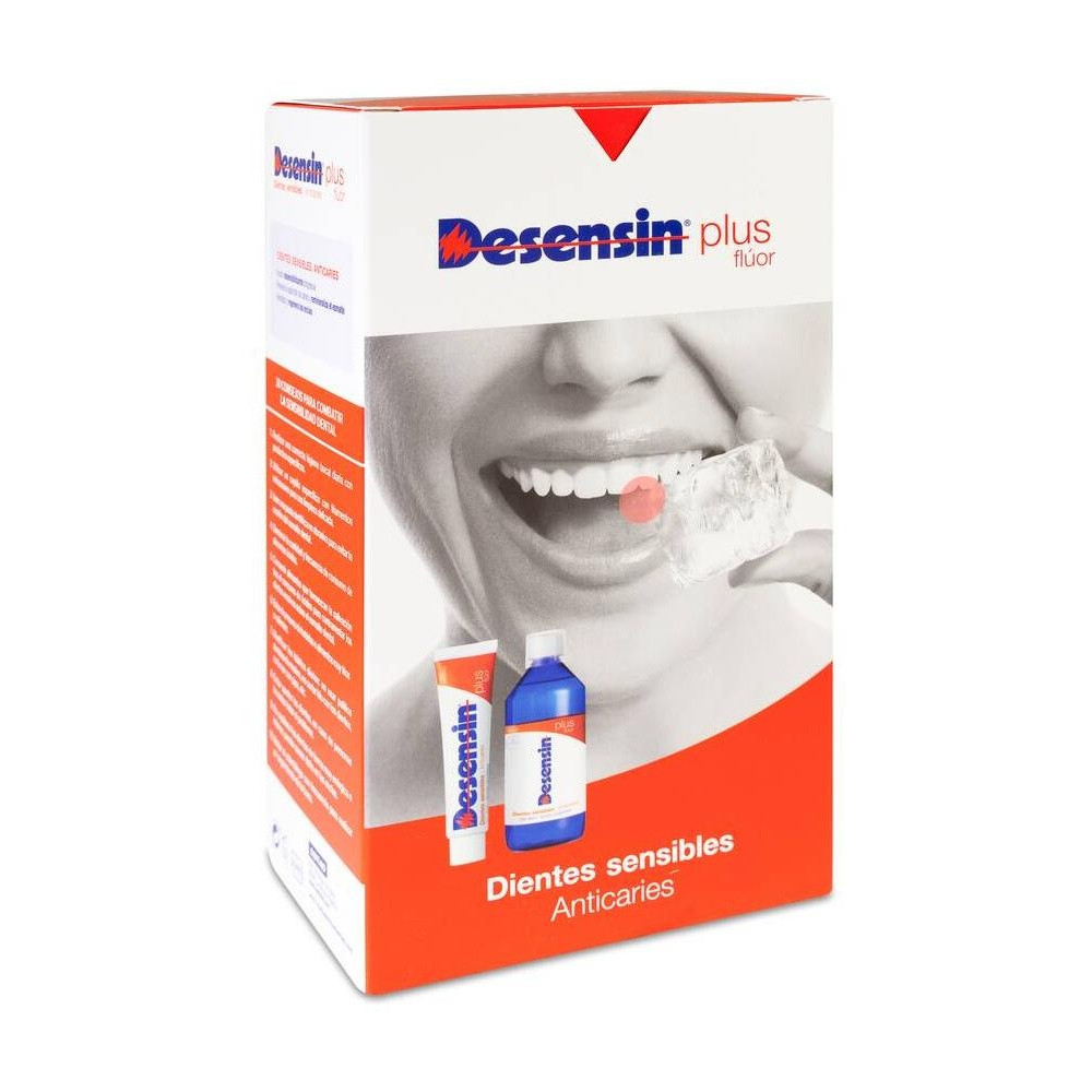 Pack Desensin Plus Flúor Pasta, 125 Ml + Colutorio, 500 Ml