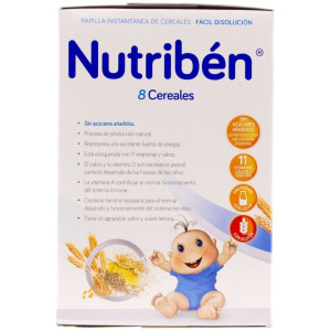 Nutriben Papilla 8 Cereales 600 Gramos