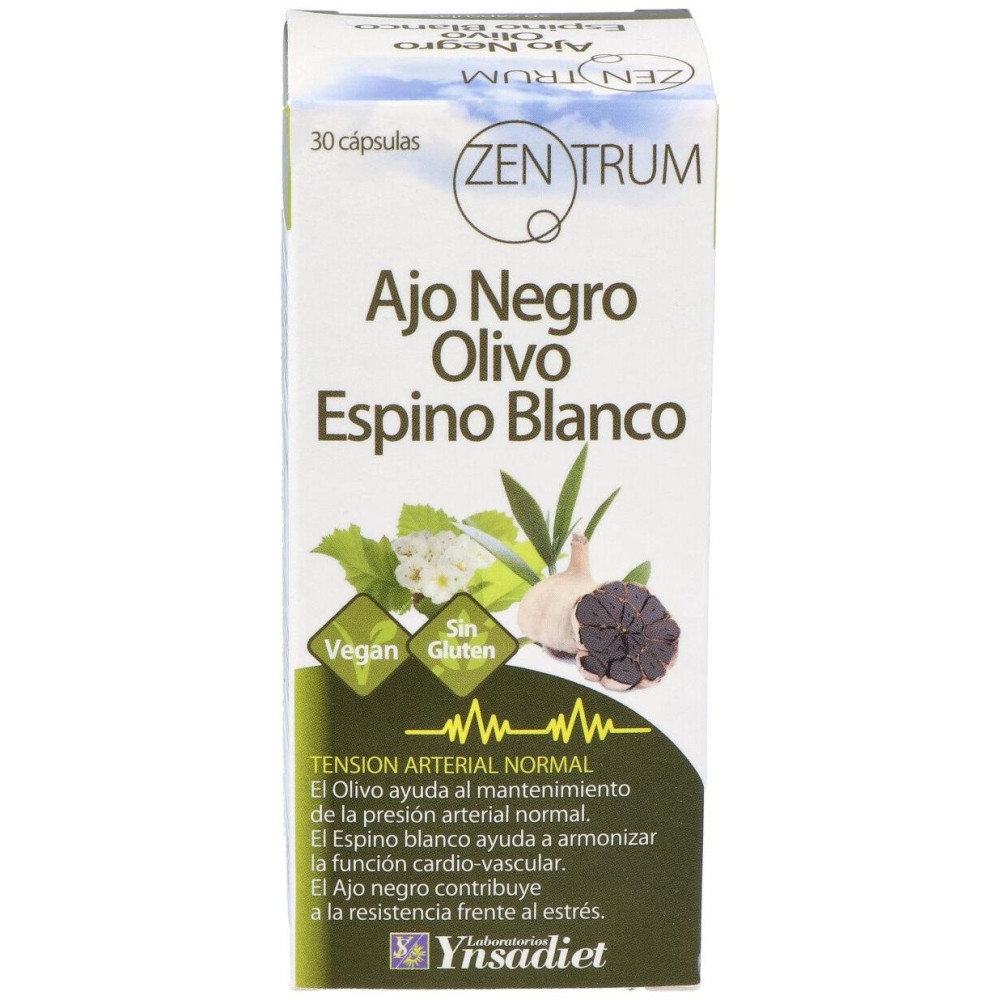 Ynsadiet Ajo Negro Olivo Espino Blanco 30Caps