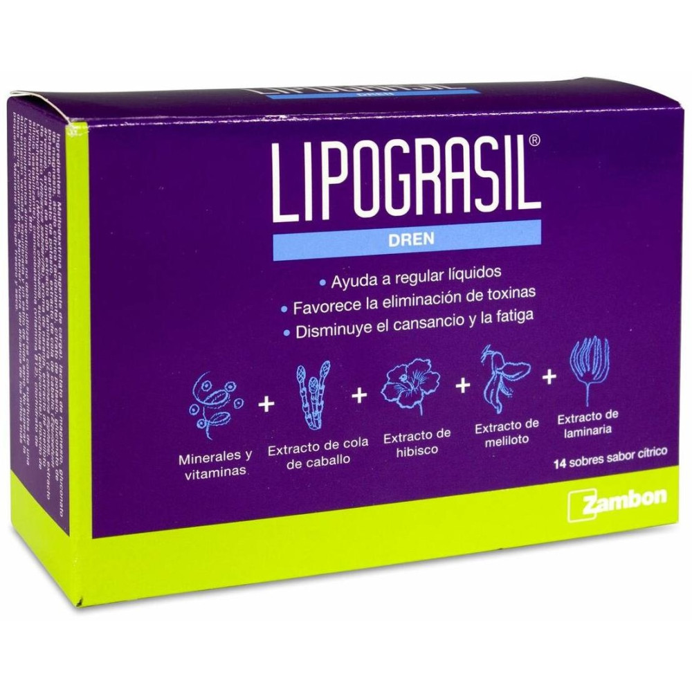 Lipograsil Drenante Sabor Cítrico, 14 Sobres