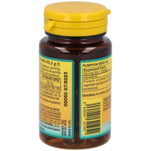 Aceite De Semillas De Calabaza 500Mg. 50Perlas