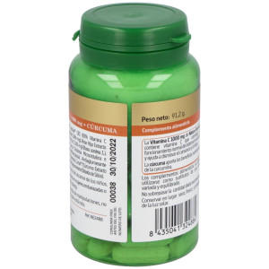 Nature Essential Plus Vitamina C 1000Mg Rose Hips+Curcuma 60Comp