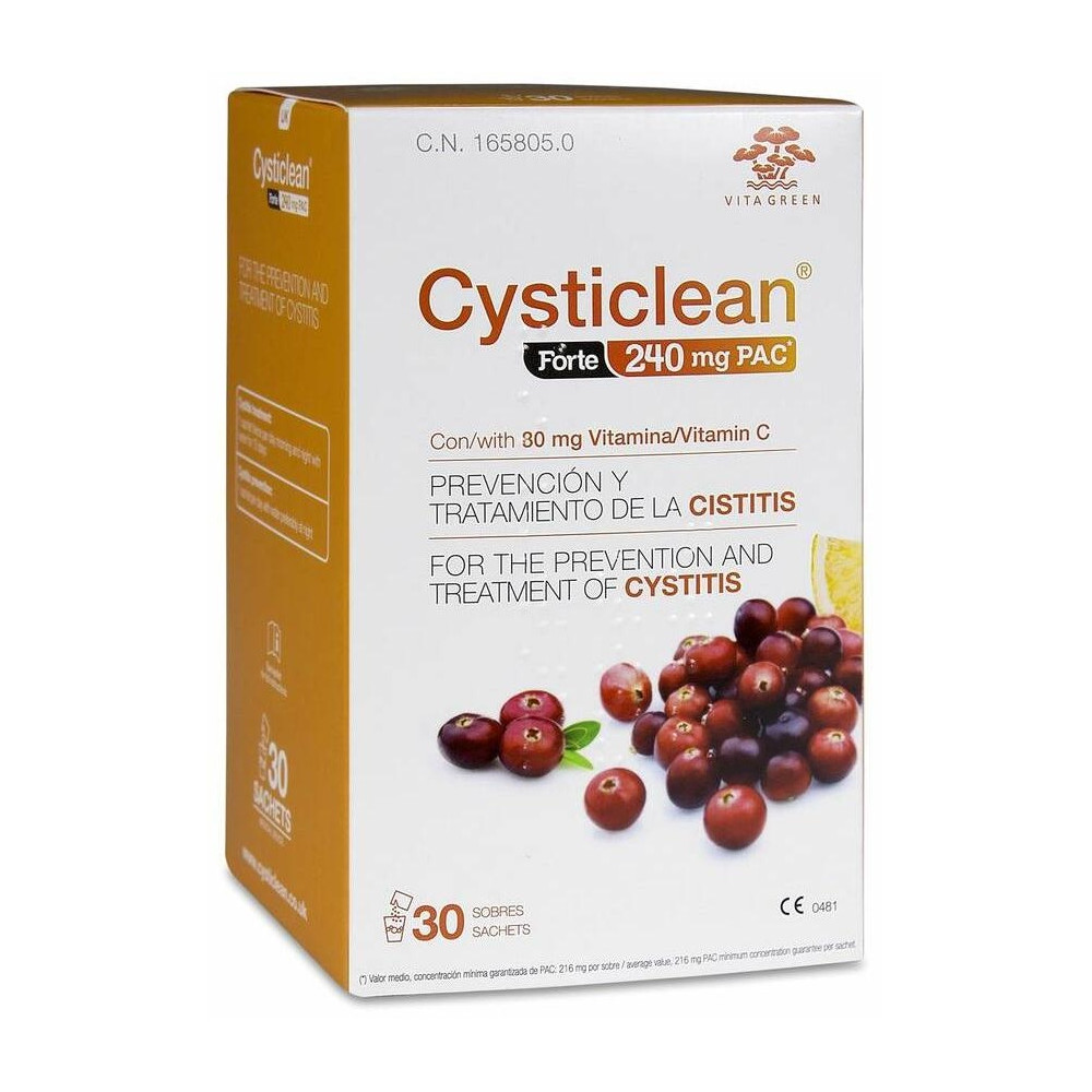 Cysticlean Forte Con Pac Y Vit C Y Arándano Rojo Sobres 30 U