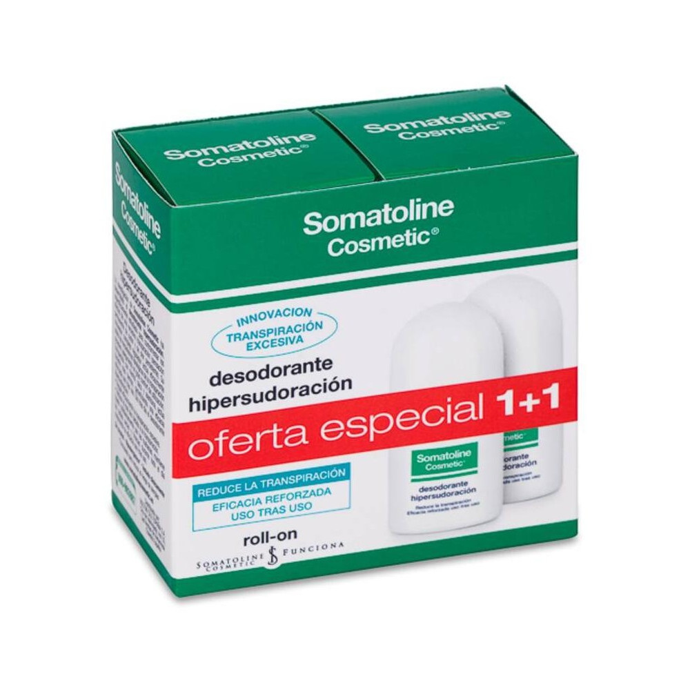 Duplo Somatoline Desodorante Hipersudoración Roll-On, 30 Ml, 2 Unidades