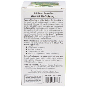 Garden Source Of Life Levadura De Arroz Rojo 60Cap