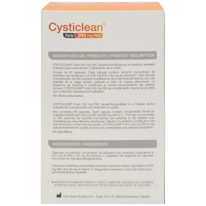 Cysticlean Forte Con Pac Y Vit C Y Arándano Rojo Cápsulas 60 U