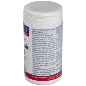 Vitamina B-2 50 Mg.(Riboflavina) 100 Cap.