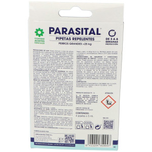 Parasital Pipeta Antiparasitario Perros Grandes