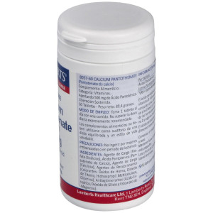 Lamberts Calcium Pantothenate 500Mg 60Comp