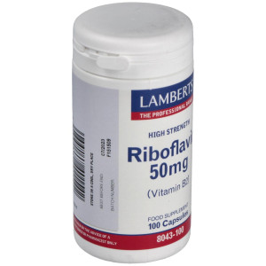 Vitamina B-2 50 Mg.(Riboflavina) 100 Cap.