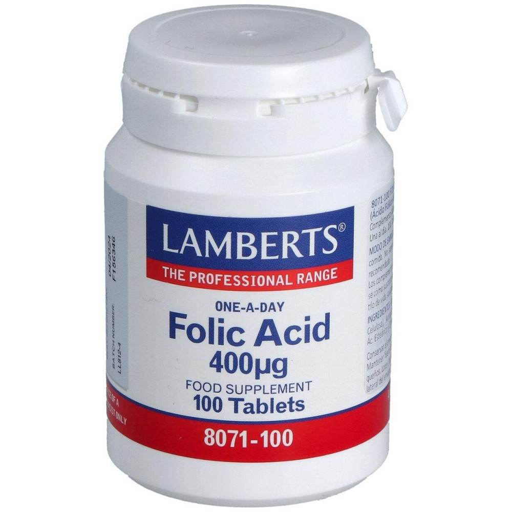 Lamberts Ácido Fólico 400G 100 Tabletas