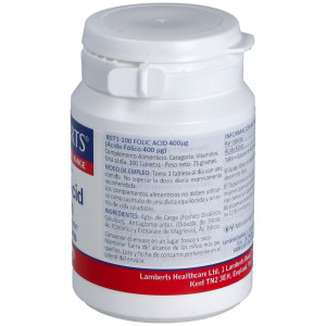 Lamberts Ácido Fólico 400G 100 Tabletas