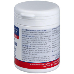 Lamberts Vit D3 2.000 Ui 120Caps