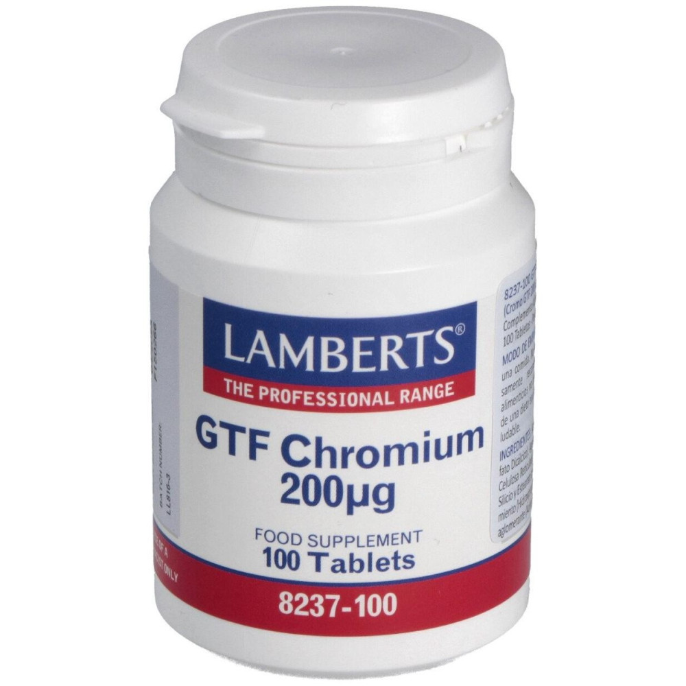 Lamberts Cromo Gtf 200Μg 100 Comprimidos
