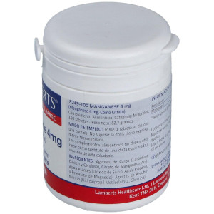 Manganeso Citrato 4Mg. 100 Cap.