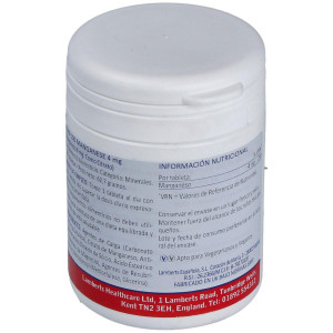 Manganeso Citrato 4Mg. 100 Cap.