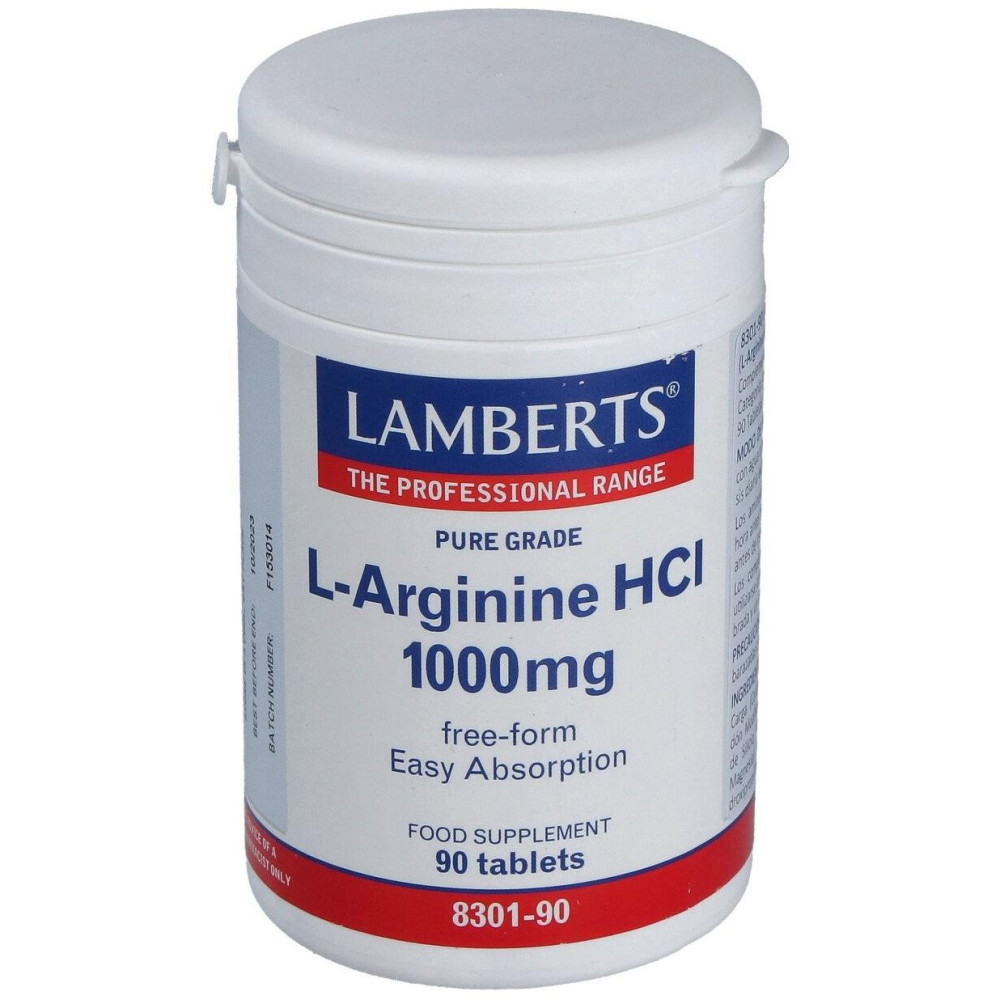 Lamberts L-Arginina Hci 1000Mg 90 Comprimidos