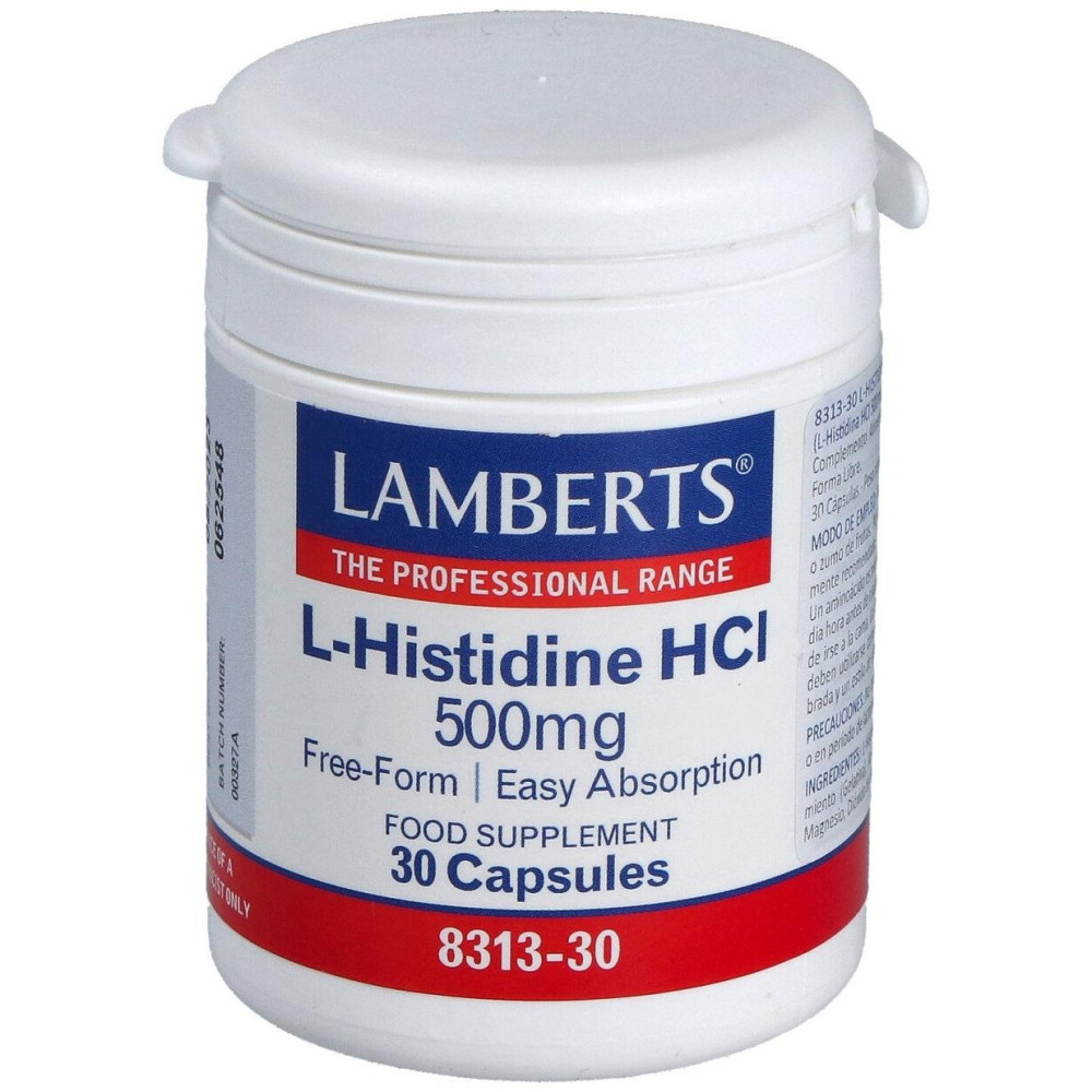 Lamberts L-Histidina Hci 500Mg 30Caps