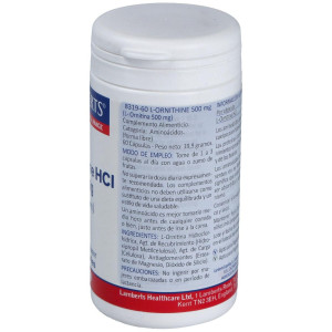 Lamberts Ornitina Hcl 500 Mg 60 Cap