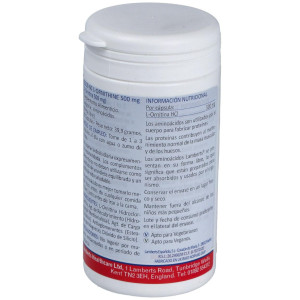 Lamberts Ornitina Hcl 500 Mg 60 Cap