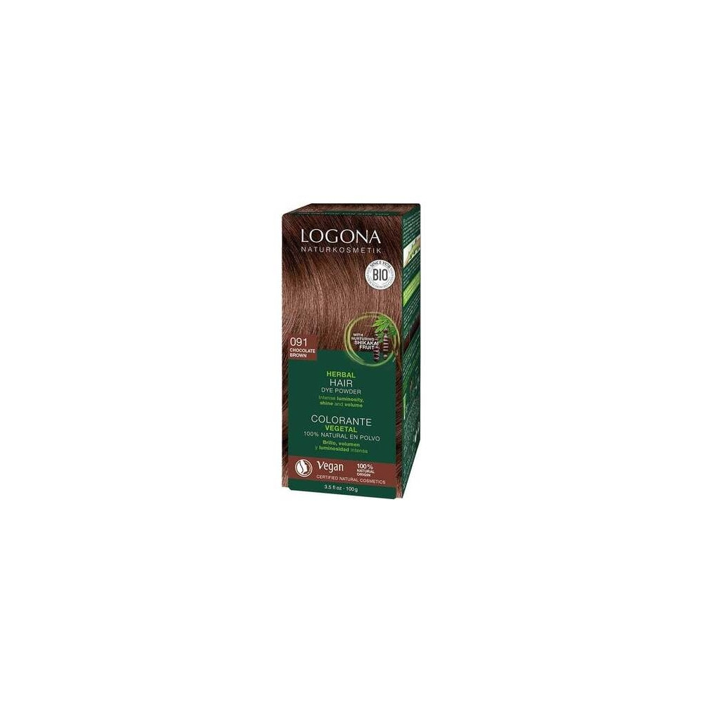 Logona Colorante Vegetal 091 Castaño Chocolate 2X50G