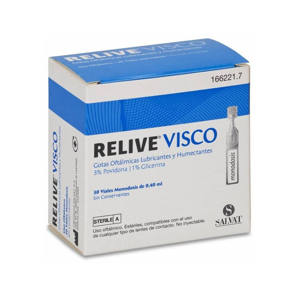 Relive Visco Estéril Gotas Oftálmicas, 30 Uds