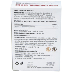 Fepa-Ubiquinol Q10 50Mg. 30Perlas